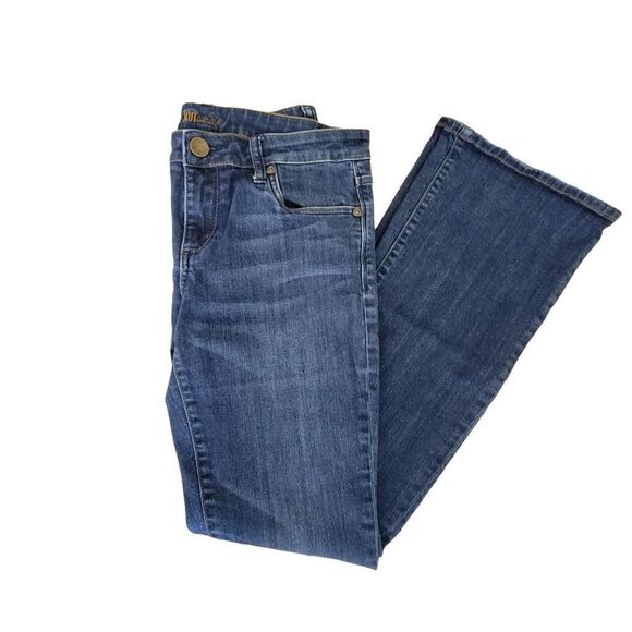 Kut From The Kloth Karen Baby Bootcut Denim Jeans Medium Wash Size 6 - Picture 10 of 12